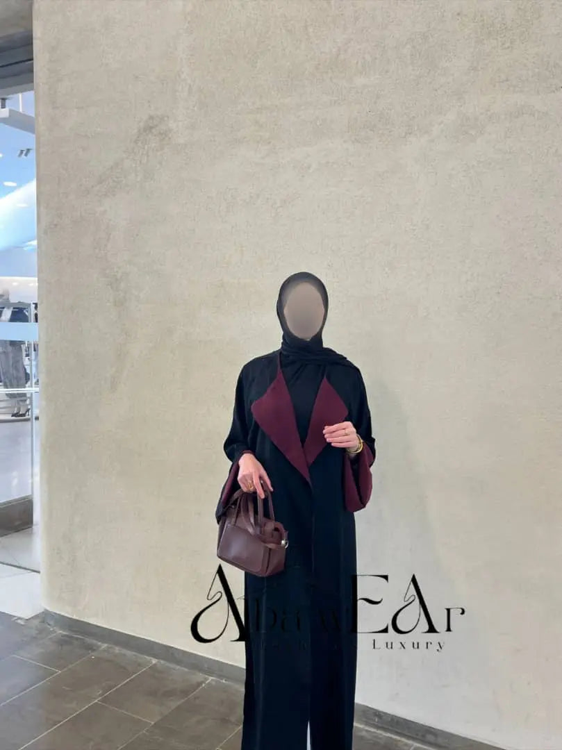 Abaya classique burgundy
