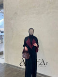 Abaya classique burgundy