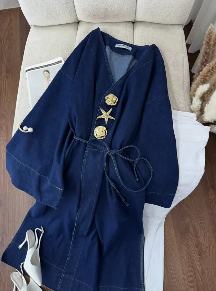 Denim ABAYA
