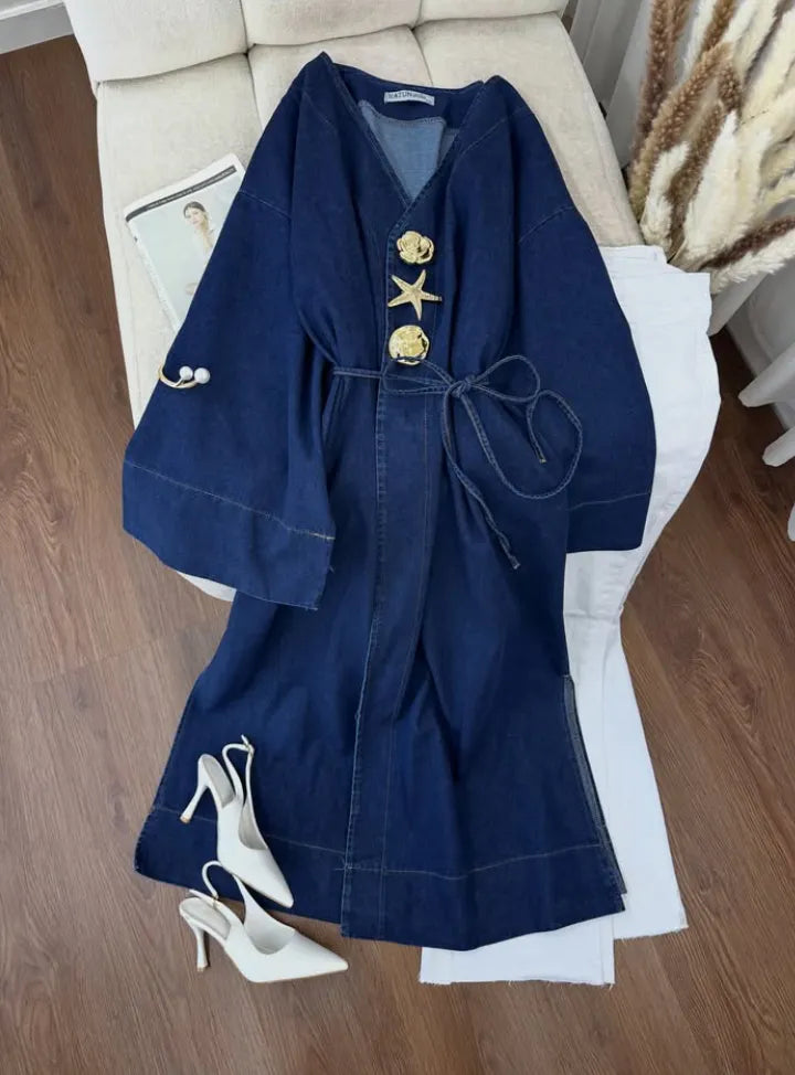 Denim ABAYA